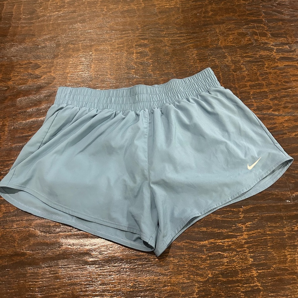 light blue dri fit nike shorts